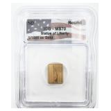 Statue of Liberty 1/1000oz .999 Gold Round