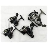 4 Daiwa Spin Cast Reels