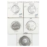 Set of 5 VTG Cummins State Farm Scrip Trade Token