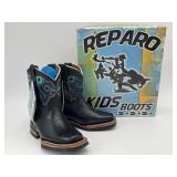 Reparo Kids' Square-Toe Western Boots - Size 10