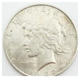 1922 Peace Silver Dollar