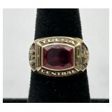 10K Gold 1962 Tulsa Central HS Class Ring