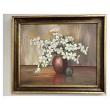 Original Frame of White Dogwood Flowers by H. Wpod