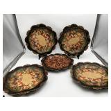 12' Florentine-style Decorative Plates
