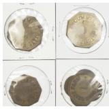 4 VTG Cummins State Farm Scrip Trade Tokens