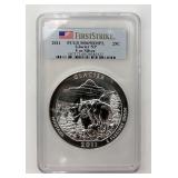 2011 First Strike 5oz Silver Glacier NP Round