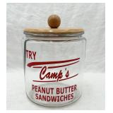 Replica 'Camp's Peanut Butter Sandwiches' Jar