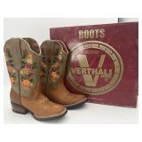 Size 5.5 Verthali Exotic VE309 Ladies Rodeo Boots