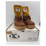 Piletas PI 0100 Safety Work Boots - Tan, Size 9.5