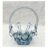 Fenton 'Vulcan' Pattern Art Glass Basket