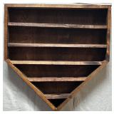 *Wall-Mounted Wood Pipe Display Rack