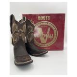 Verthali Exotic Brown Leather Women's Boots Sz 5