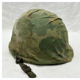 U.S. M1 Helmet with Camouflage Cover