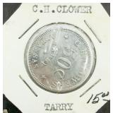 VTG C.H. Flowers Tarry Arkansas 50cents in Merch.