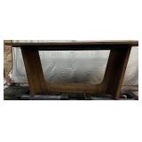 *Large Wood-Look Table w/ Metal Frame