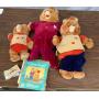 Assorted Teddy Ruxpins with assorted tapes and boo