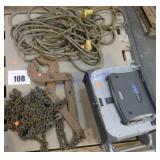 Chain, pallet pull, electric cord, Go Book Max