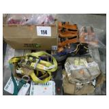 First aid kits, Boots, rubber gloves, safety harne