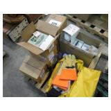 Poison Ivy and Sun burn dispensers, gloves, first