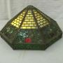 ARTS & CRAFTS LEADED GLASS LAMP SHADE