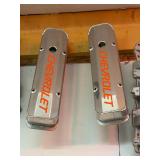 2 - CHROME CHEVY TAPPIT COVERS