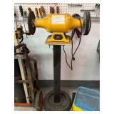 FLOOR MODEL GRINDER/BUFFER ON STAND