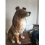 LIFE SIZE COLLIE DOG STATUE