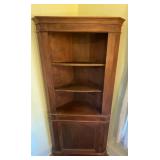 Corner Bookshelf W/ Cabinet