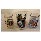 Pair of Welchï¿½s Disney Jelly Jars & Disney Glass