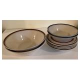 Brown Trim Bowl Lot