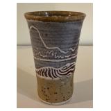 Signed Marked Pottery Stoneware Tumbler