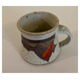 Zimmer Signed Pottery Cup Mug