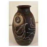 Charles Counts Signed Stoneware Pottery Vase