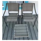 3 pc Outdoor Chairs & Table Set