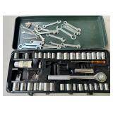 Green Metal Ratchet Socket Lot