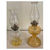 Pair of Hurricane Lamps