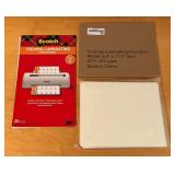 Misc Lot of Laminating Pouches