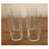 Set of Four Clear Drinking Glasses