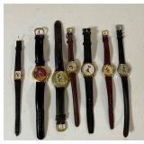 Group of Leather Style Disney Watches
