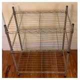 3 Shelf Metal Rack