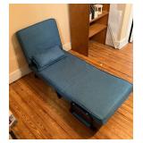 Blue Convertible Sleeper Chair Bed
