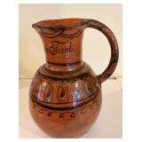 Vintage Mexican Hand Painted Pitcher