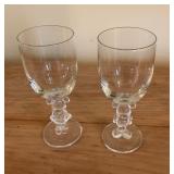 Pair of Mickey & Minnie Wine Glasses
