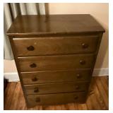 Wood 5 Drawer Dresser
