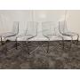 4 Acrylic Cantilever IKEA Chairs