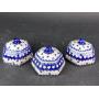 (3) Boleslawiec Polish Pottery Lidded Canisters