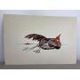 Milton Kemnitz Artist Proof Rooster Screenprint