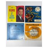 Elvis Presley And Various 45 RPM Records