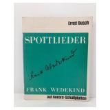 Ernst Busch Frank Wedekind Spottlieder Vinyl Set