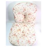 Floral Upholstered Chair Cushion Set